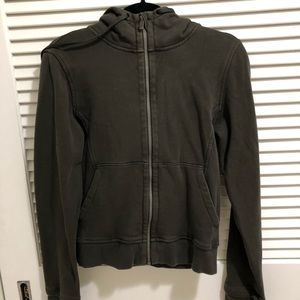 Lululemon Zip-up Hoodie Dark Olive Sz8